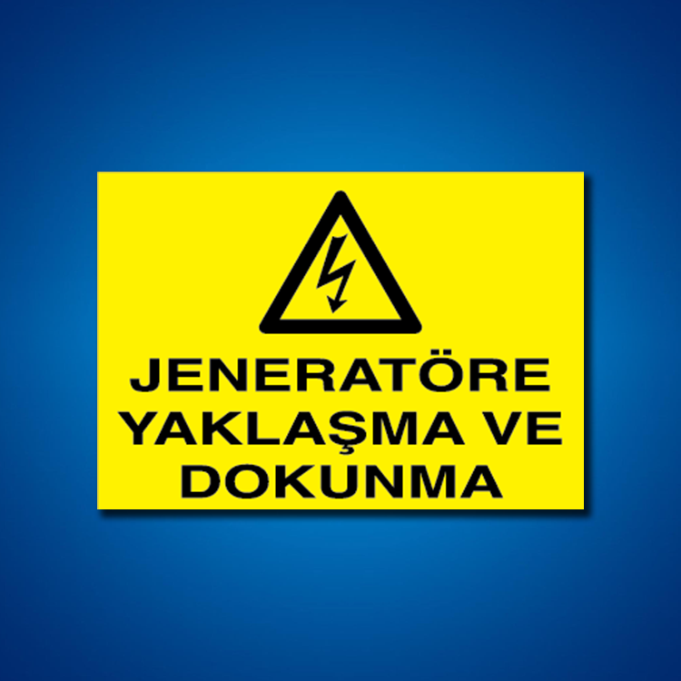 Jeneratör İş Güvenliği Etiketleri