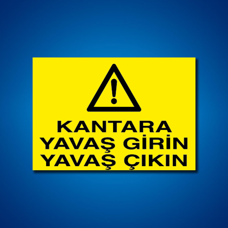 Şoför Araç Kantar Yaya İş Güvenliği Etiketleri