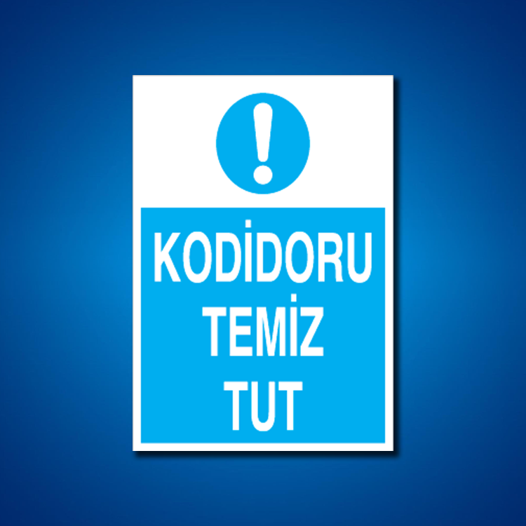 Temizlik-Düzen İş Güvenliği Etiketleri