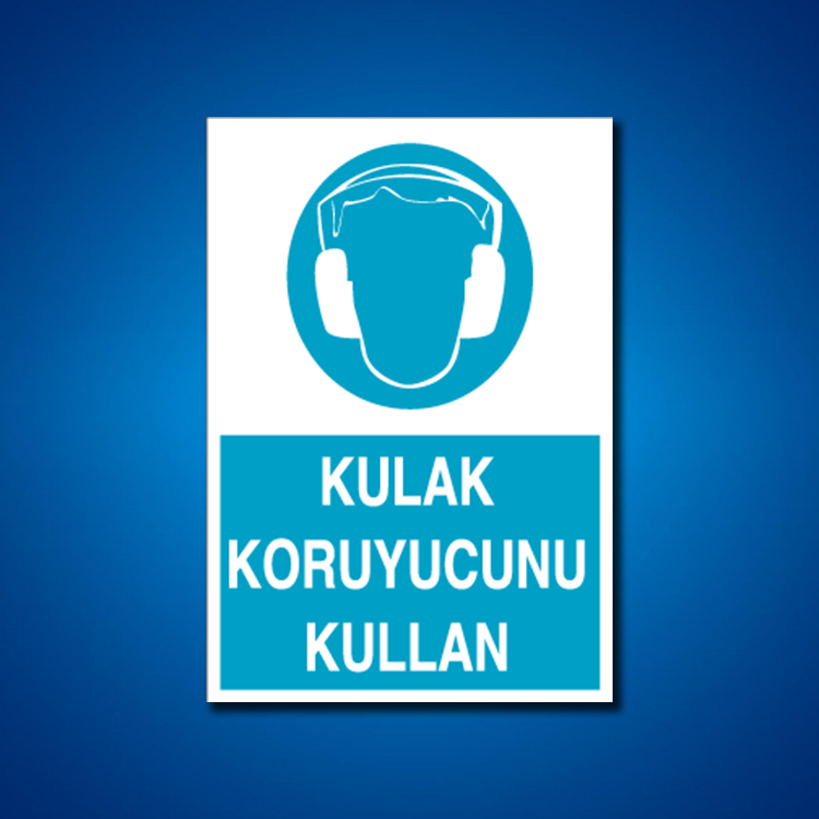 Kulak Koruma İş Güvenliği Etiketleri