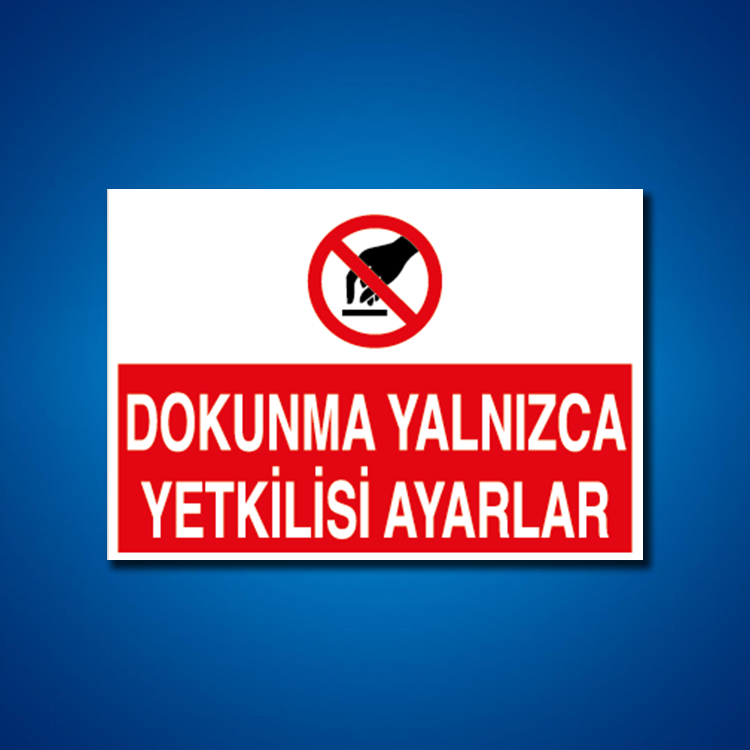 Makine İş Güvenliği Etiketleri