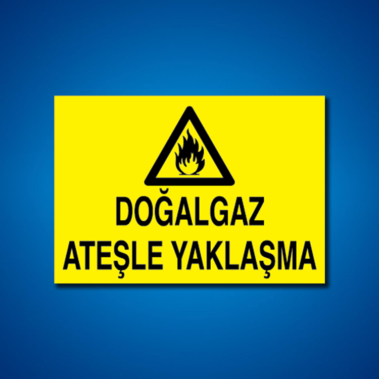 Doğal Gaz İş Güvenliği Etiketleri