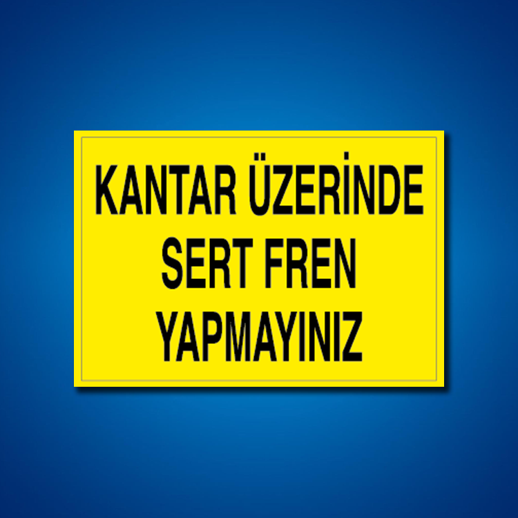 Şoför Araç Kantar Yaya İş Güvenliği Etiketleri