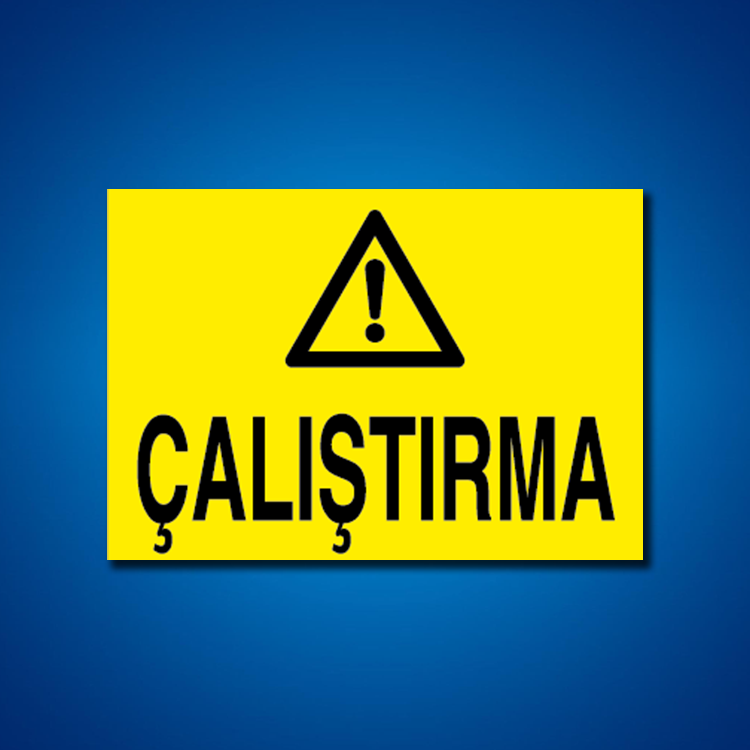 Makine İş Güvenliği Etiketleri