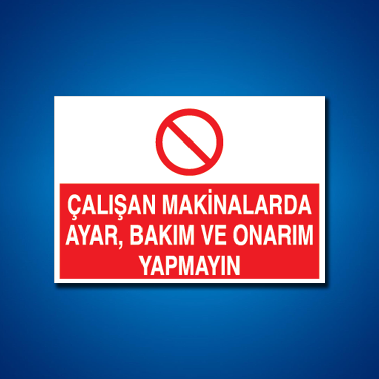 Bakım Arıza Ayar Ve Yağlama Etiketleri