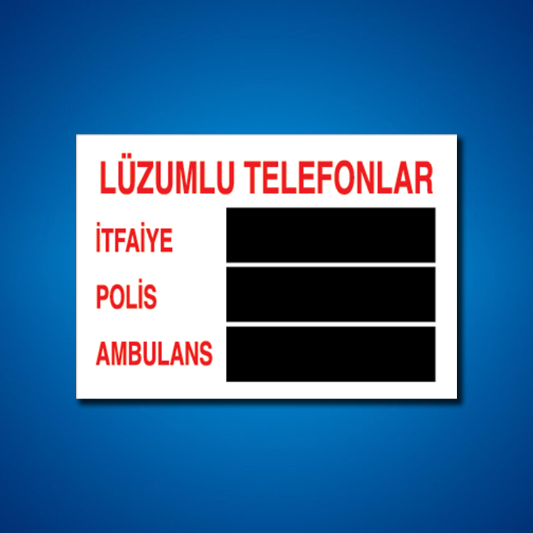 İşyeri Fabrika İş Güvenliği Etiketleri