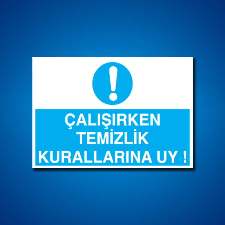 Temizlik-Düzen İş Güvenliği Etiketleri