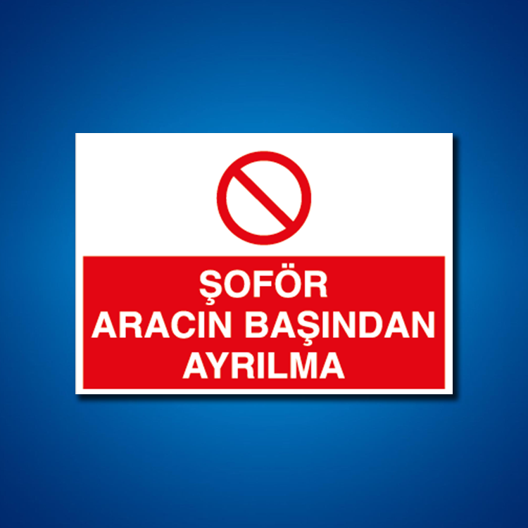 Şoför Araç Kantar Yaya İş Güvenliği Etiketleri