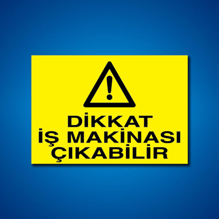 İş Makinesi İş Güvenliği Etiketleri