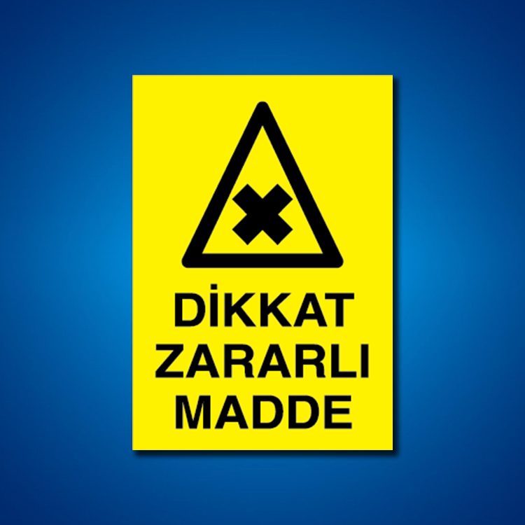 Tehlileli Madde-Ortam İş Güvenliği Etiketleri