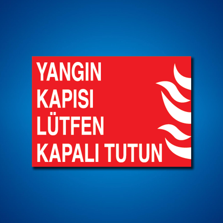 Yangınla Mücadele İş Güvenliği Etiketleri