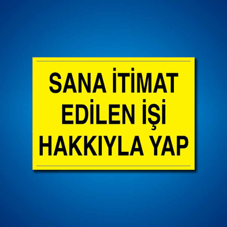 Vazife-Görev-Yetki İş Güvenliği Etiketleri