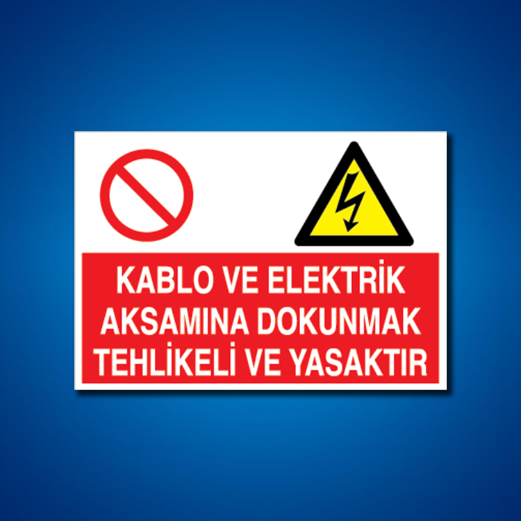 Kablo İş Güvenliği Etiketleri