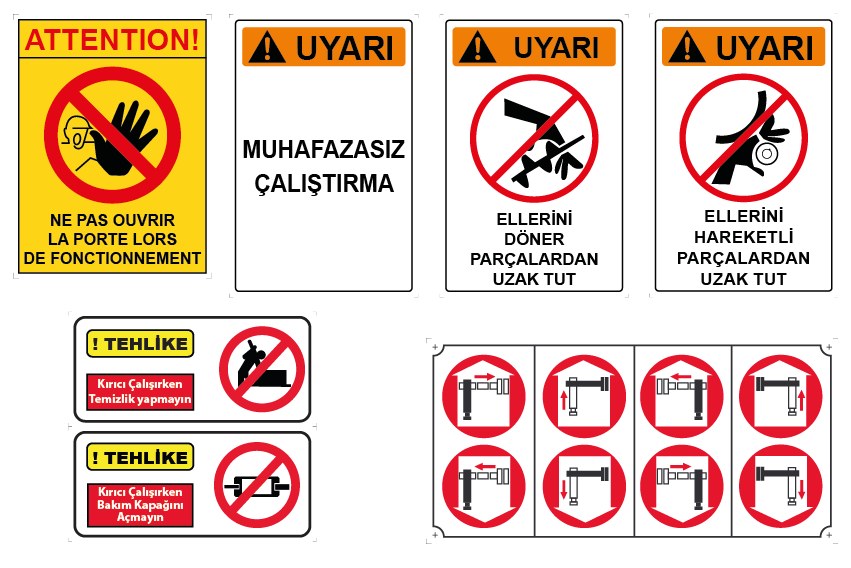 Uyarı Ve Güvenlik Etiketleri