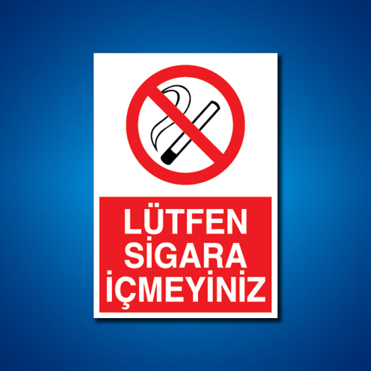 Sigara İş Güvenliği Etiketleri