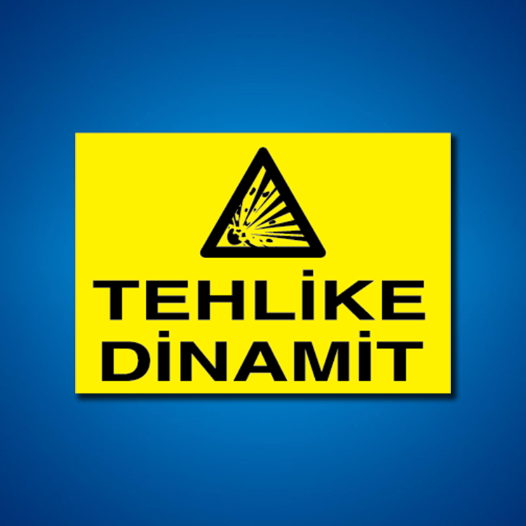 Patlayıcı Maddeler İş Güvenliği Etiketleri