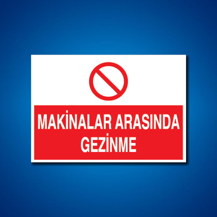Makine İş Güvenliği Etiketleri
