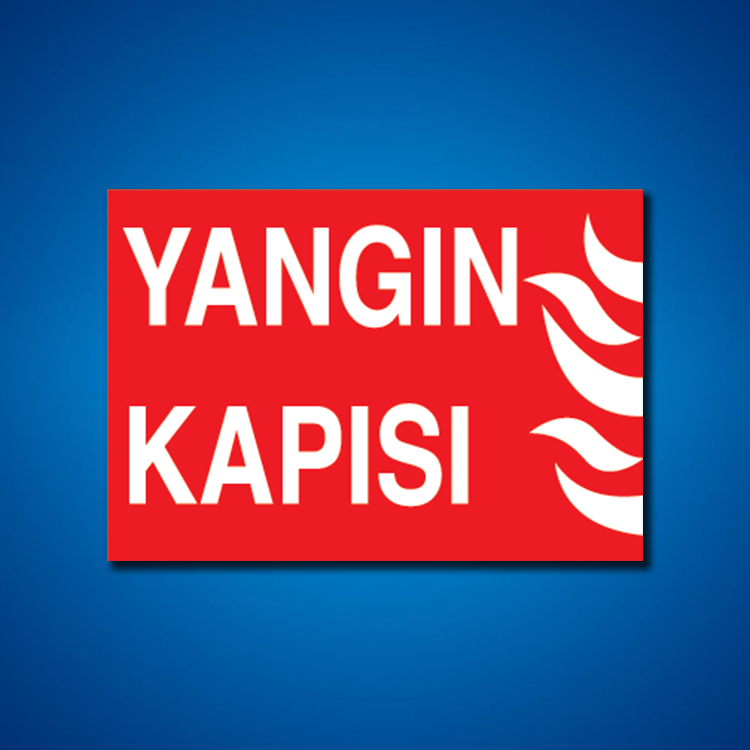 Yangınla Mücadele İş Güvenliği Etiketleri