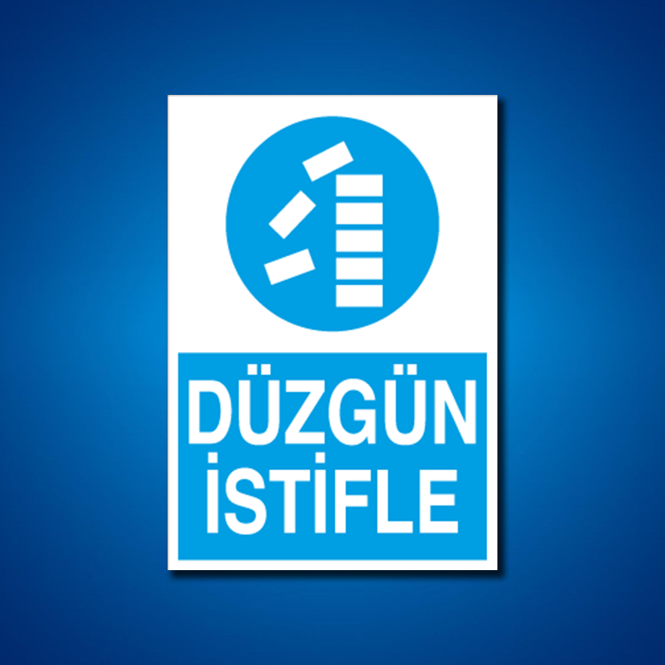 İstif-Raf-Depo İş Güvenliği Etiketleri