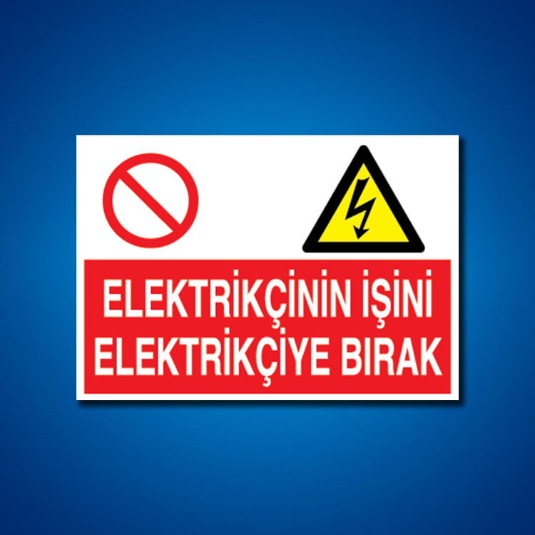 Elektrik İş Güvenliği Etiketleri