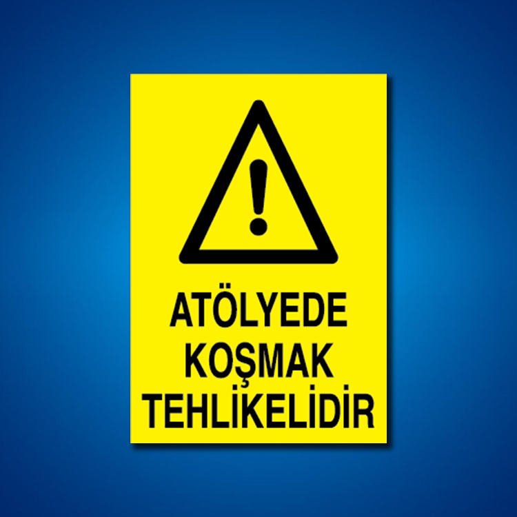 Atölye İş Güvenliği Etiketleri