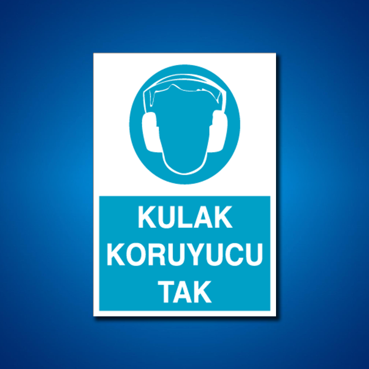 Kulak Koruma İş Güvenliği Etiketleri