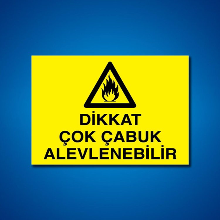 Yanıcı-parlayıcı İş Güveniği Etiketleri