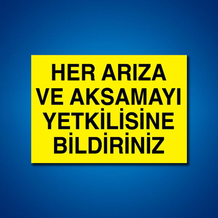 Bakım Arıza Ayar Ve Yağlama Etiketleri