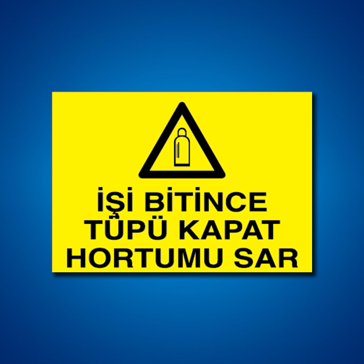 Tüpler İş Güvenliği Etiketi