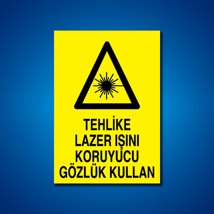 Radyason Lazer Işın İş Güvenliği Etiketleri