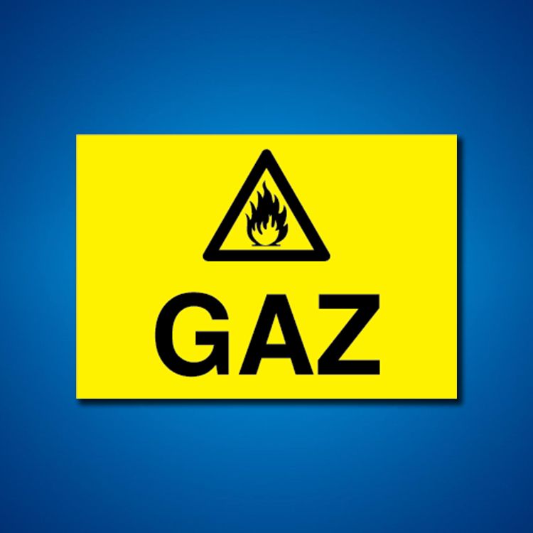 Doğal Gaz İş Güvenliği Etiketleri