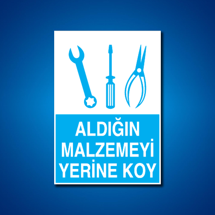 Alet-Tezgah-Malzeme Etiketleri