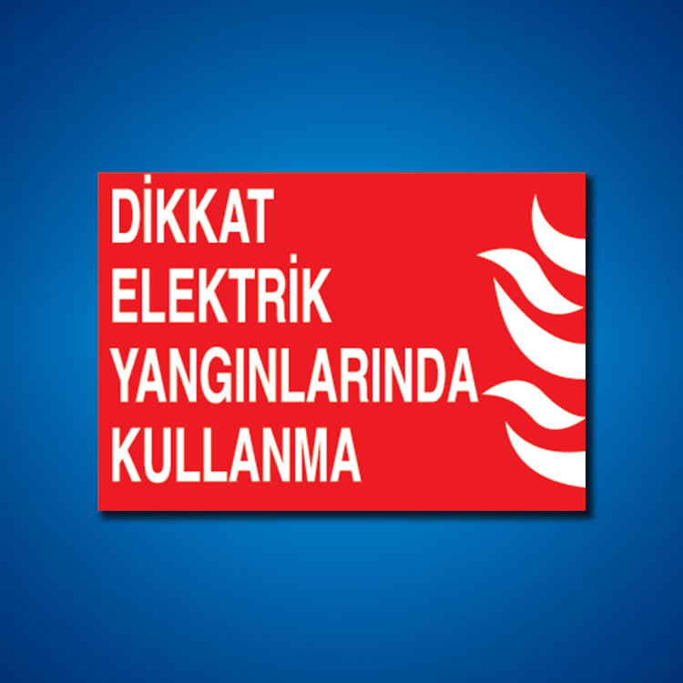 Yangınla Mücadele İş Güvenliği Etiketleri