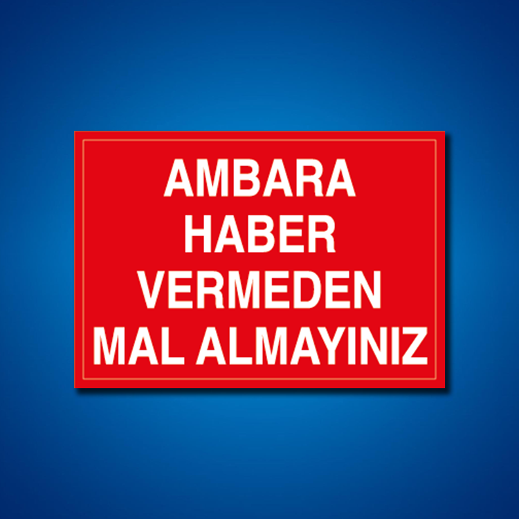 İstif-Raf-Depo İş Güvenliği Etiketleri