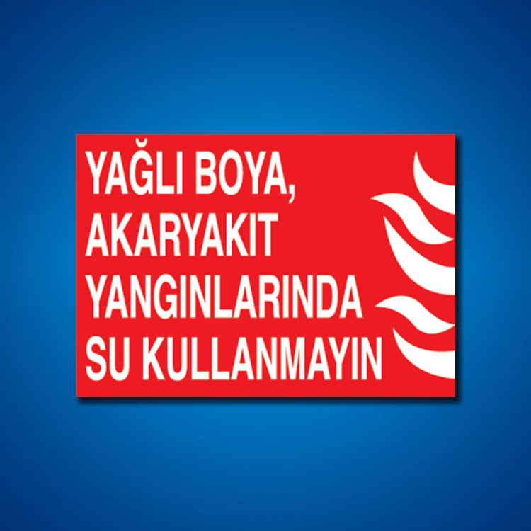 Yangınla Mücadele İş Güvenliği Etiketleri