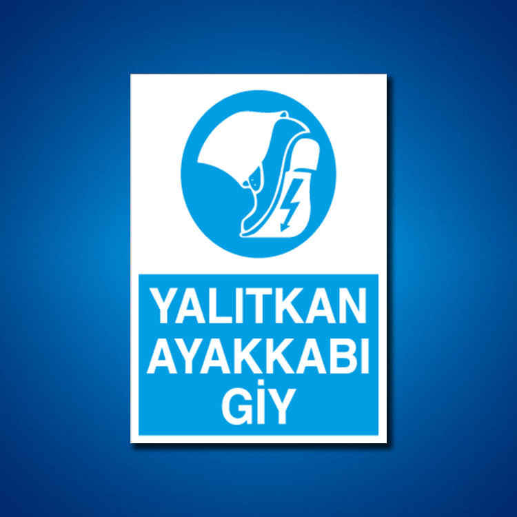 Ayak Koruma İş Güvenliği Etiketleri
