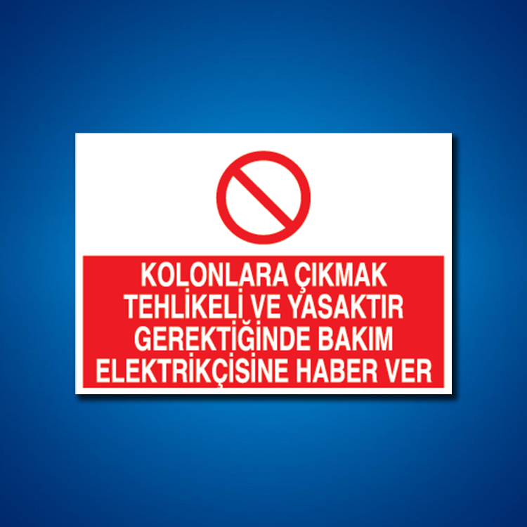 Elektrik İş Güvenliği Etiketleri