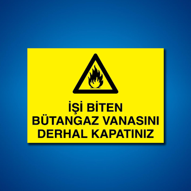 Doğal Gaz İş Güvenliği Etiketleri