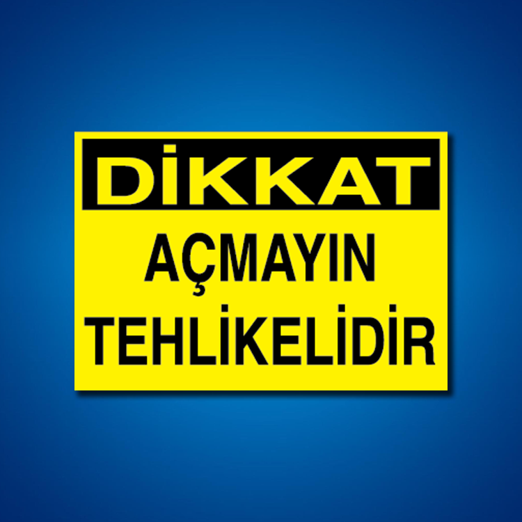 Ekipman İş Güvenliği Etiketleri