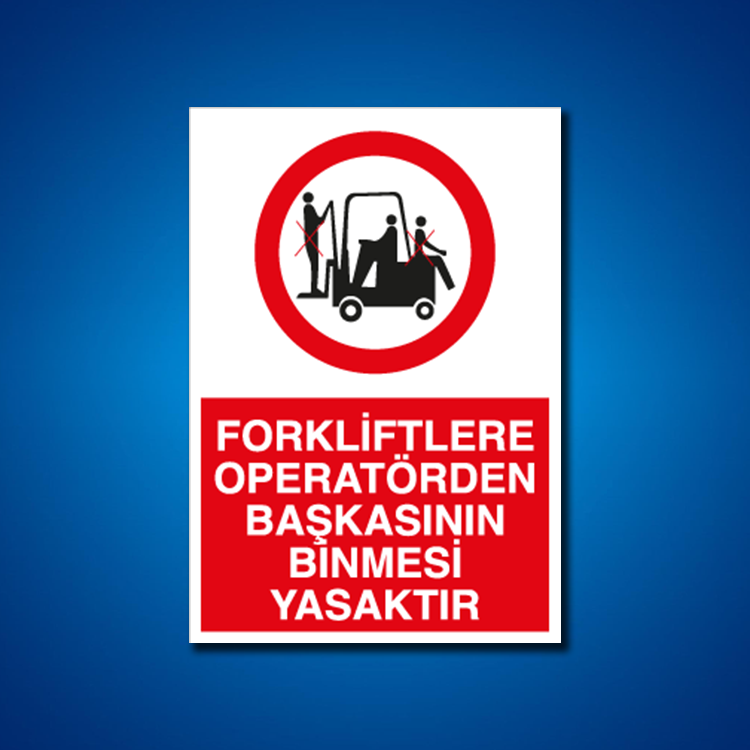 Forklift İş Güvenliği Etiketleri