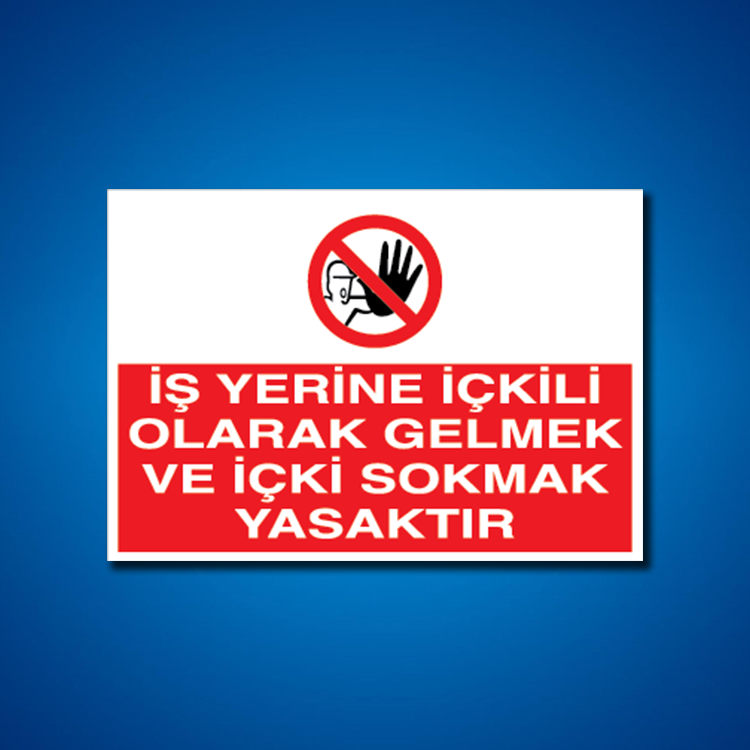 Alkol İş Güvenliği Etiketleri