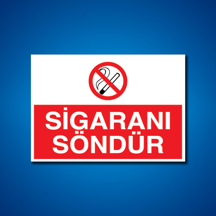Sigara İş Güvenliği Etiketleri
