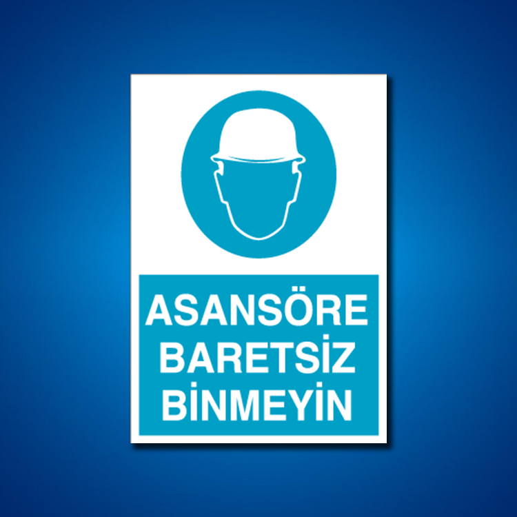 Kafa Koruma Baret İş Güvenliği Etiketleri