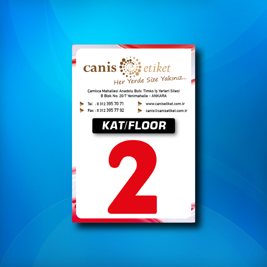 Asansör Kat Etiketi