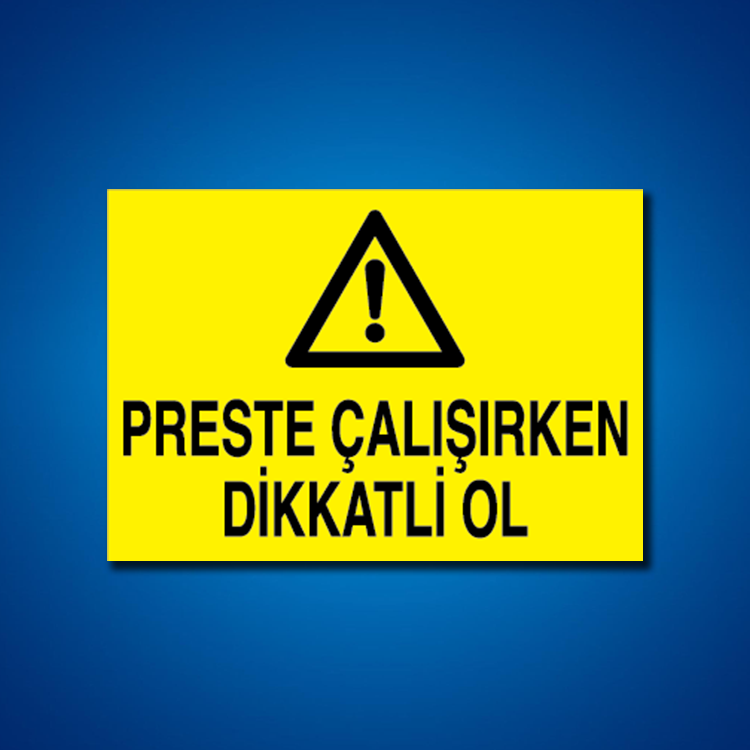 Pres-Giyotin-Makas İş Güvenliği Etiketleri