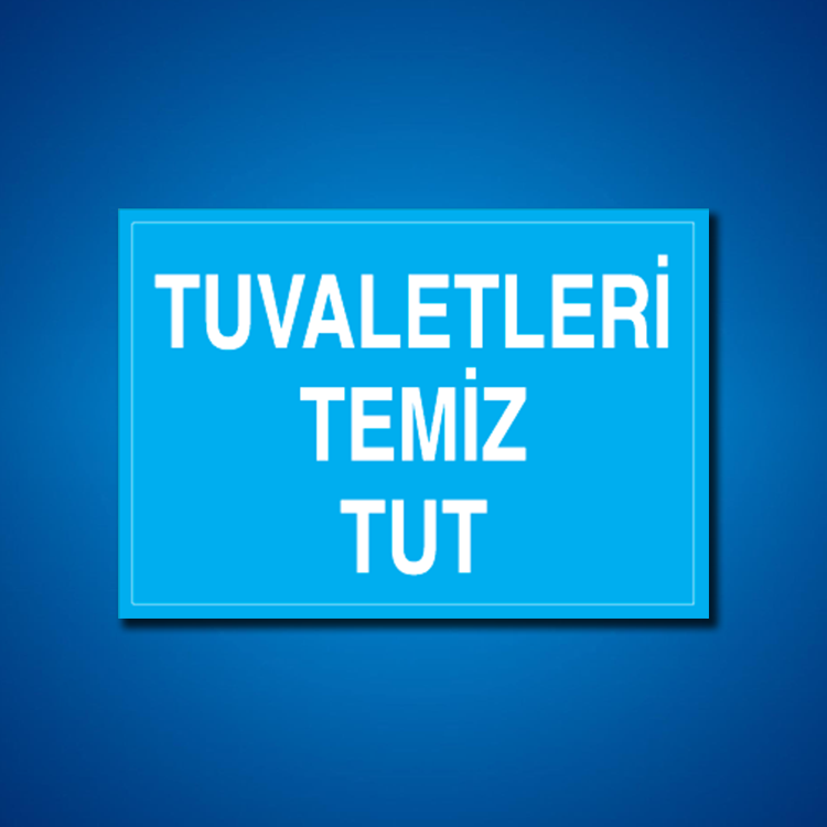 Tuvalet İş Güvenliği Etiketleri