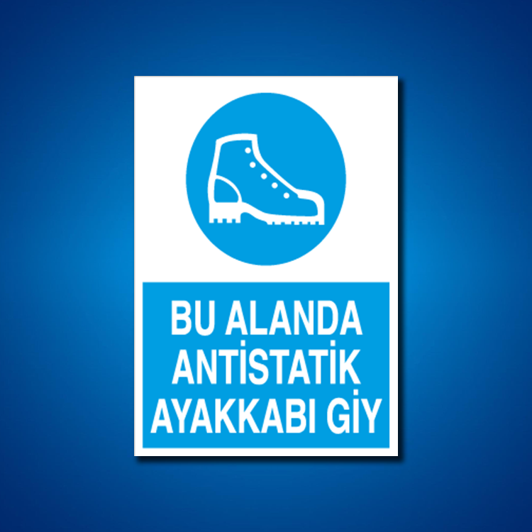 Ayak Koruma İş Güvenliği Etiketleri