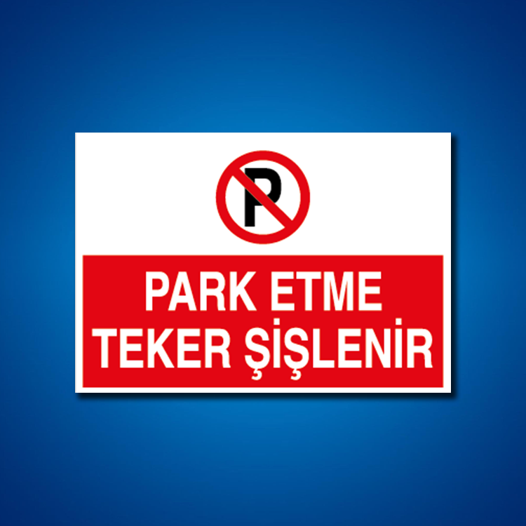 Park İş Güvenliği Etiketleri