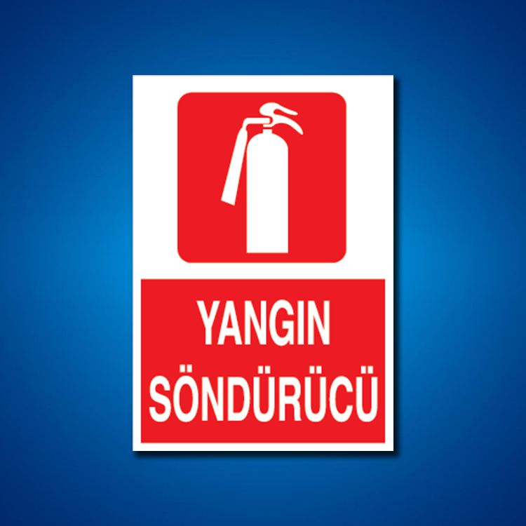 Yangınla Mücadele İş Güvenliği Etiketleri