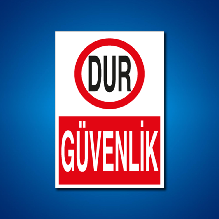 Şoför Araç Kantar Yaya İş Güvenliği Etiketleri